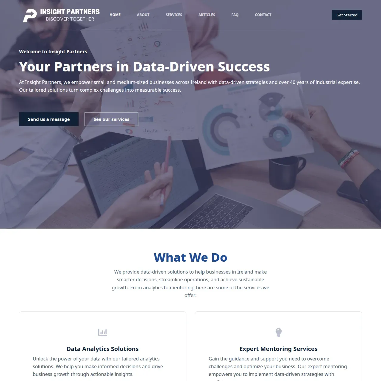 Homepage of the Insight Partners website